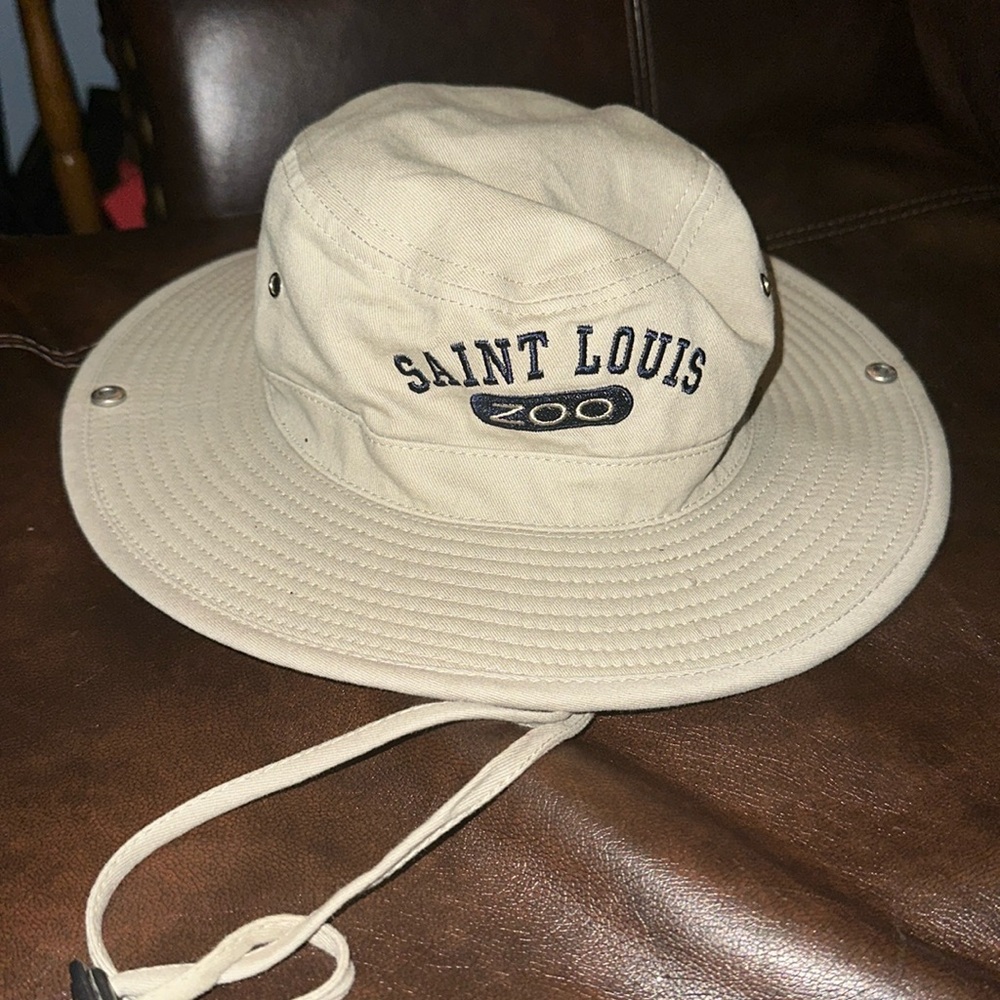 St Louis Missouri Zoo Child Youth Bucket Shade Sun Hat Cap Adjustable Strap